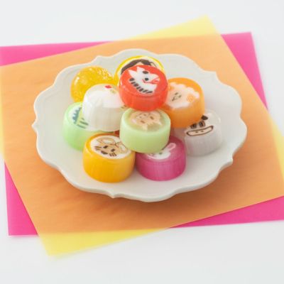 幸せ願うフルーティ飴 干支飴（干支飴12粒+べっこう飴6粒 計18粒