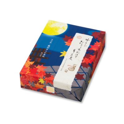 【秋季限定】蕪村あられ春秋-秋の月- 京都おかき8粒パック H箱 （8枚入×12袋入）