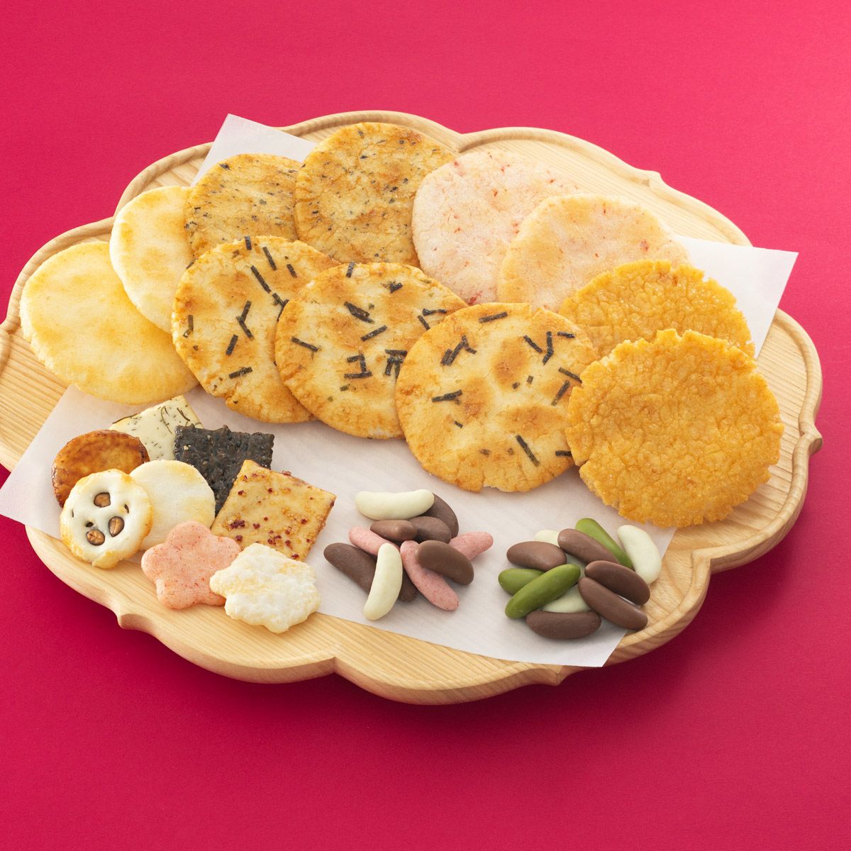 【冬季限定】人気お煎餅とチョコあられ詰め合わせ「冬めぐり  C箱 21袋 」