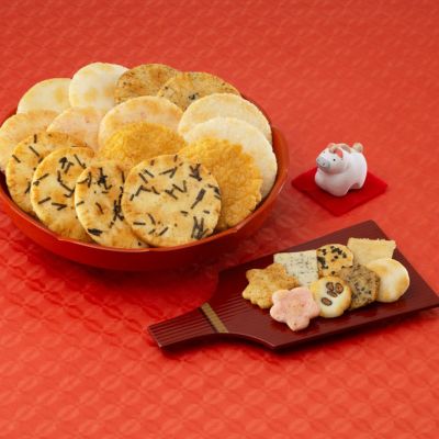 【数量限定】蕪村花あわせ(お年賀用)　■□平箱 (16袋)