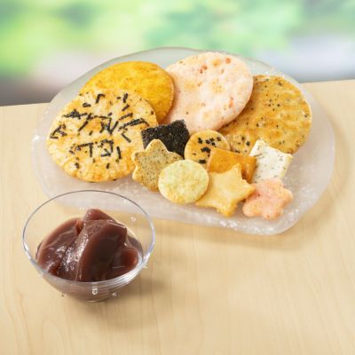 【夏季限定】人気お煎餅と水羊羹詰め合わせ「夏めぐり 詰め合わせ袋」