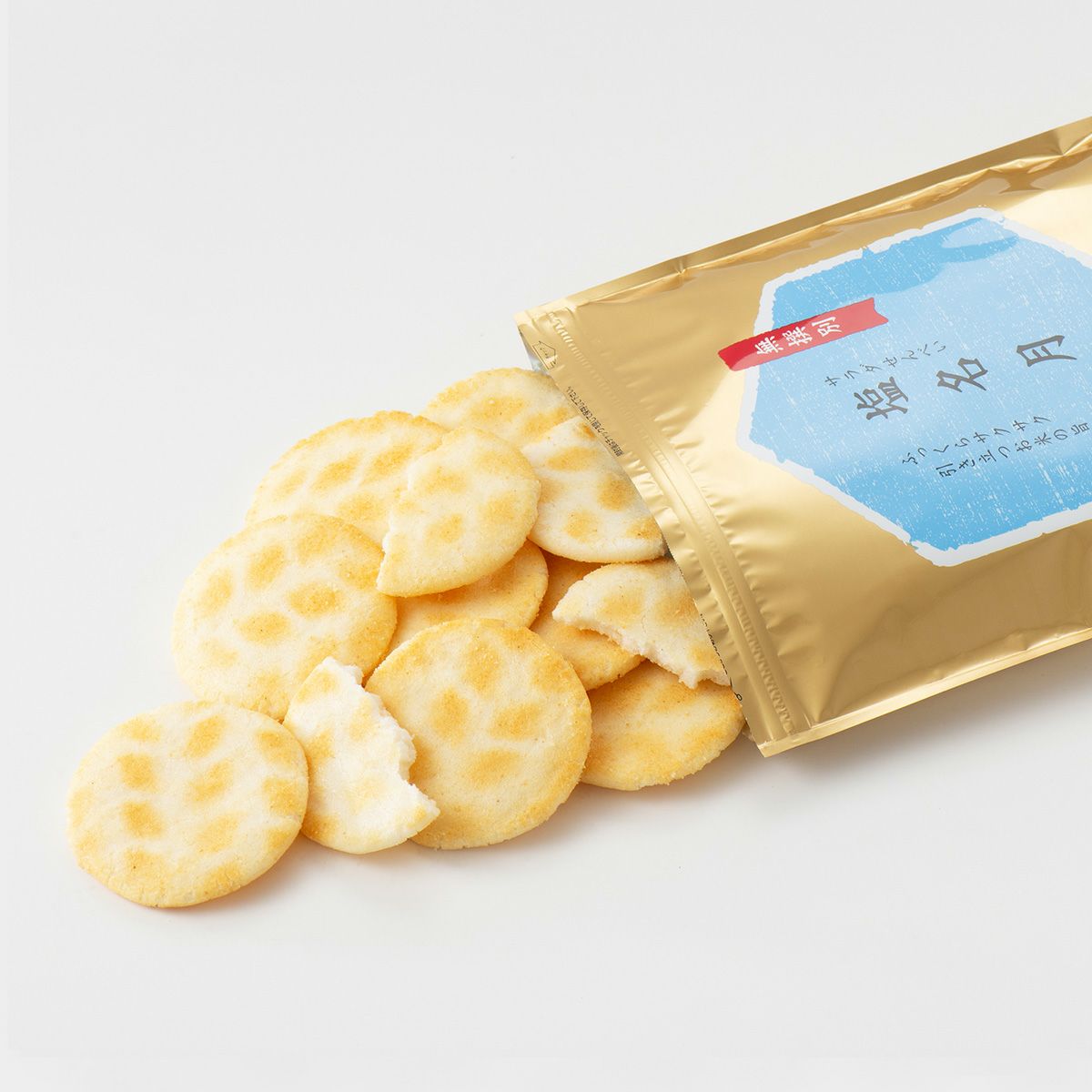 【無選別袋】サラダせんべい 塩名月 (220g)