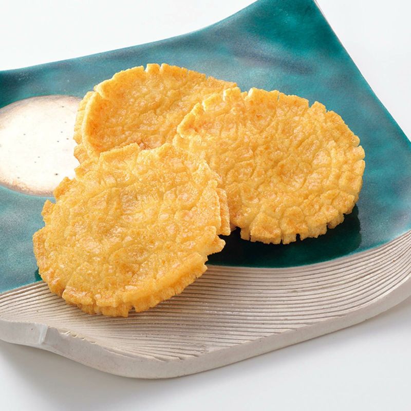 【ご愛食用袋】揚げせんべい 花満月