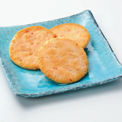 【ご愛食用袋】海老サラダせんべい えび名月 （1枚入×14袋） ※熨斗・包装不可