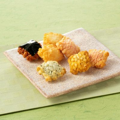 ふっくら五趣おかき 京・いろちどり ご愛食用 （約20袋 72g）