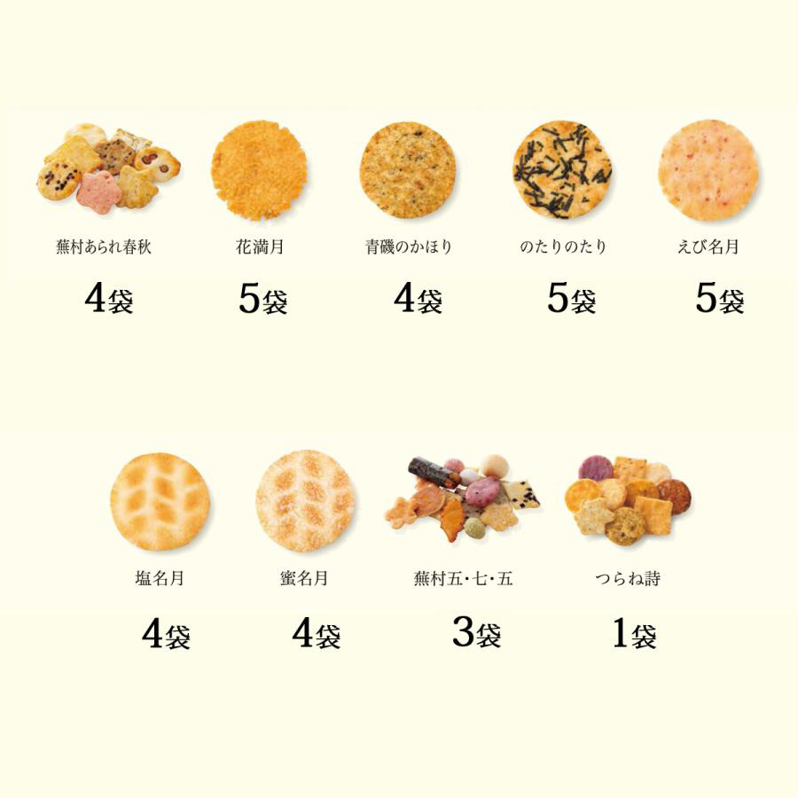 蕪村花あわせ 特大缶 (36袋）