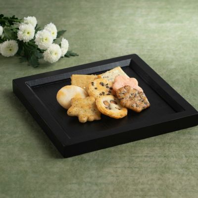 仏事包装 蕪村あられ春秋 特大缶 (8枚入×32袋)